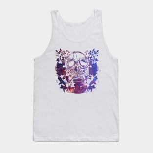 Gas Mask Galaxy Tank Top